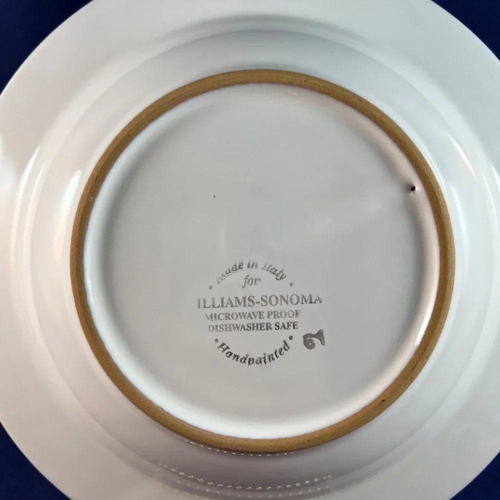 Williams Sonoma Tournesol Soup Pasta Bowl Hand Painted Italy